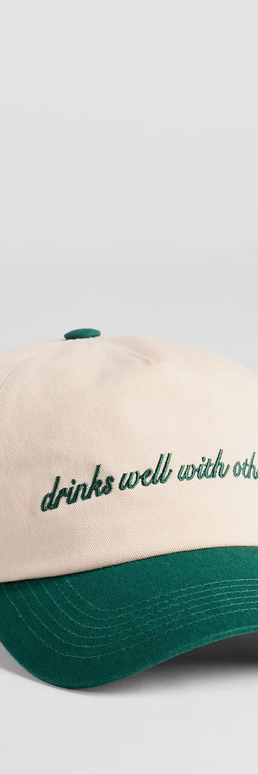 Get inspired with the Drinks Well With Others Baseball Cap, a feed-worthy green piece that’s part of Windsor's updated and curated women’s clothing edit packed with must-have fall outfit ideas.