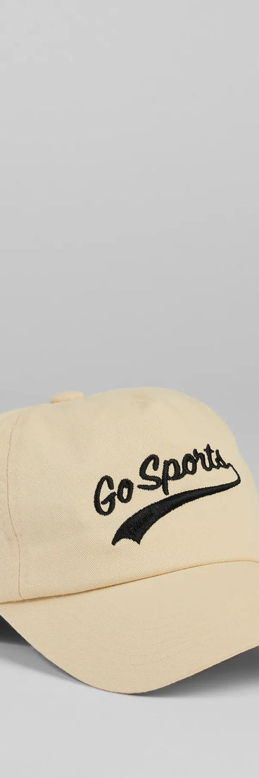 
Upgrade your style game for 2025 with the Go Sports Script Baseball Cap in beige, perfect for any fashion-forward wardrobe.