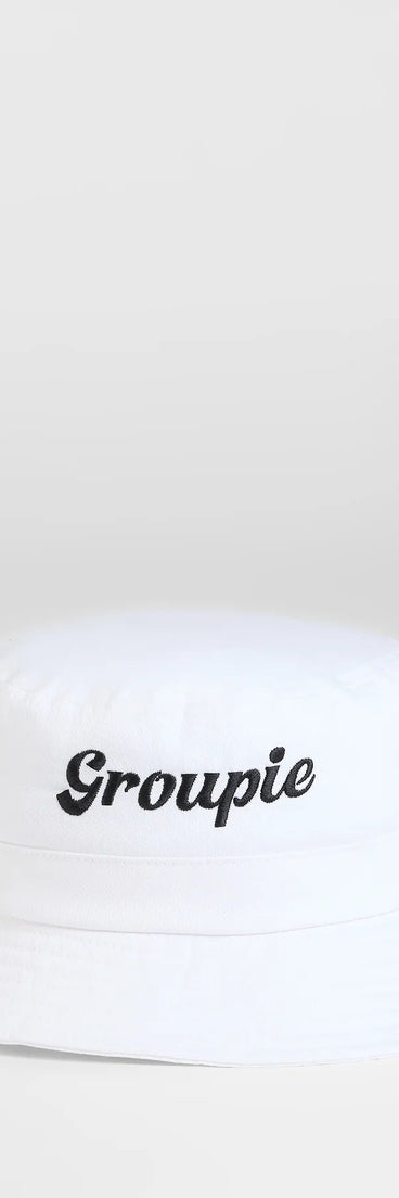 Groupie Embroidered Bucket Hat