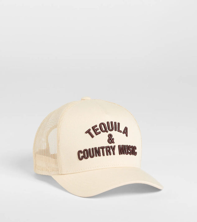 Tequila And Country Music Trucker Snap Back Hat