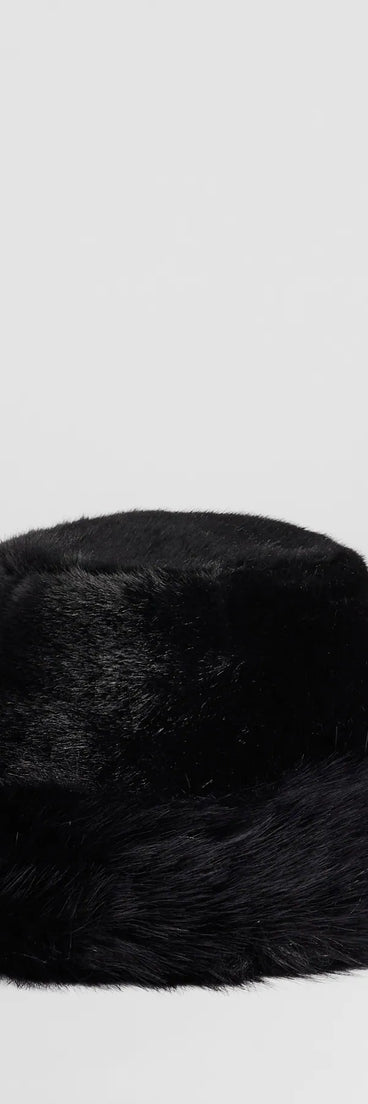 Luxe In The Chill Faux Fur Bucket Hat