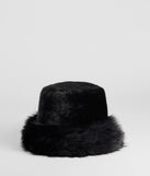 Luxe In The Chill Faux Fur Bucket Hat