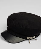 Glam In The City Rhinestone Bow Cabbie Hat