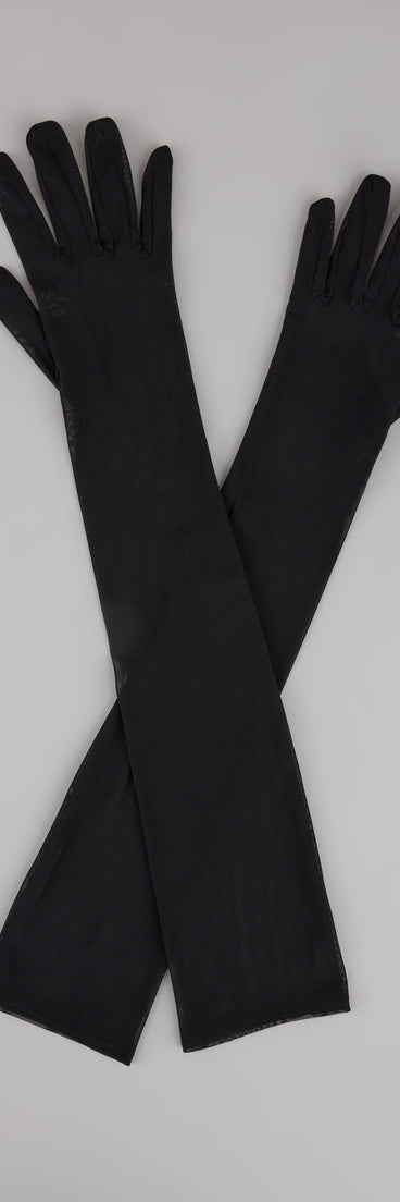 Vintage Muse Sheer Mesh Gloves