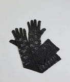 Maid To Flirt Long Sheer Lace Gloves