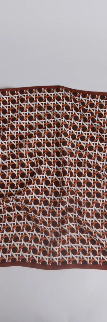 Cross The Line Printed Knit Scarf