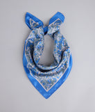 Cause A Stir Floral Satin Scarf