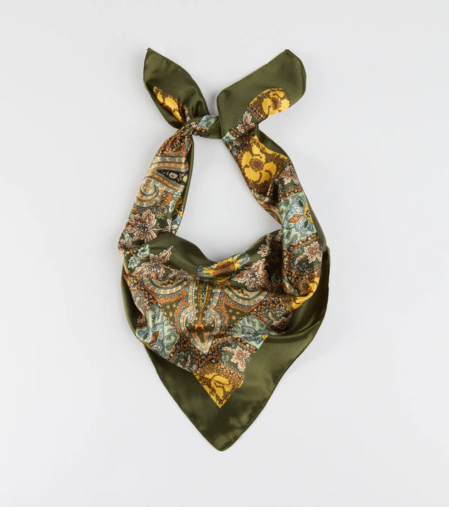 Pretty In Paisley Satin Scarf