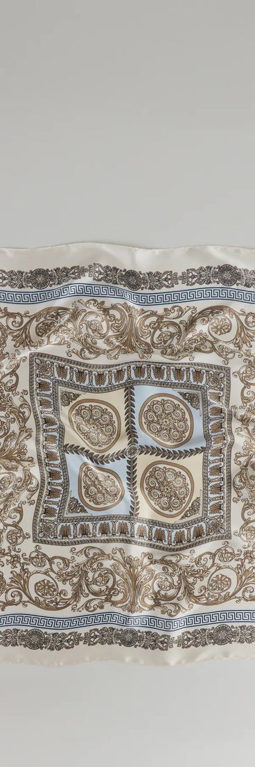 Soft Luxe Mosaic Satin Scarf