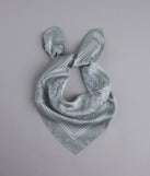 Country Chic Bandana Print Satin Scarf