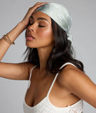 Country Chic Bandana Print Satin Scarf