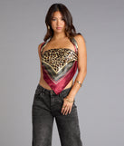 Wild Side Leopard Satin Scarf