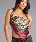 Wild Side Leopard Satin Scarf