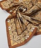 Soft Touch Satin Paisley Scarf