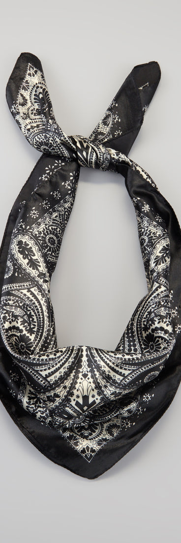 Dream On Paisley Satin Scarf