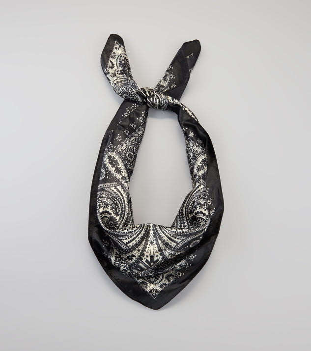 Dream On Paisley Satin Scarf