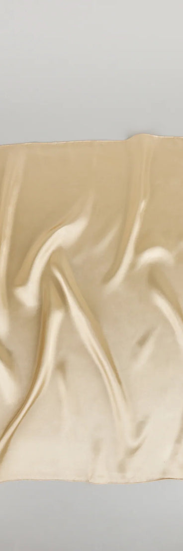 Style your vibe in seconds with the Slay All Ways Satin Scarf in beige, a fashion accessories essential that completes any outfit with ease.