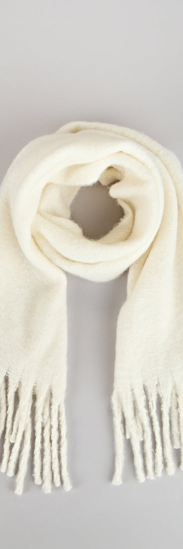 Layered In Luxe Oversized Fringe Scarf