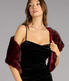 Nightfall Luxe Fur Wrap Shawl