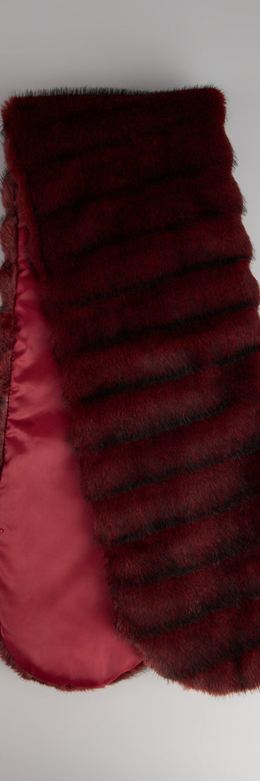 Nightfall Luxe Fur Wrap Shawl