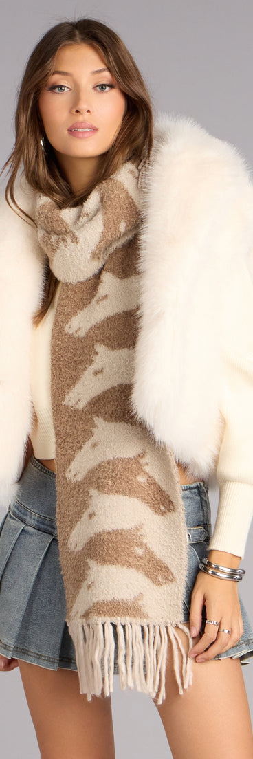 Saddle Style Fringe Scarf