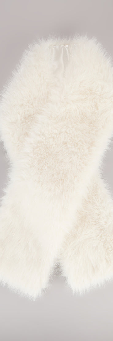 Frosted Luxe Faux Fur Shawl