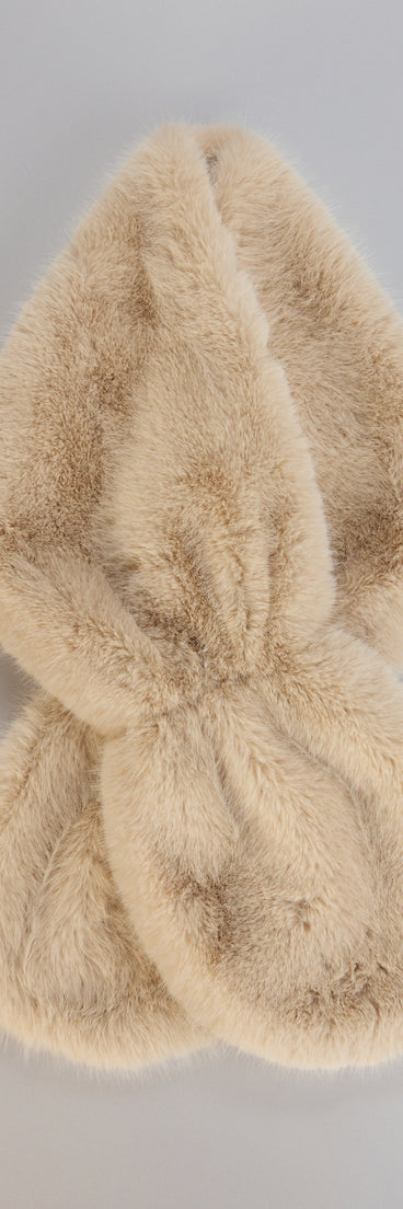 Wrapped In Luxe Faux Fur Shawl