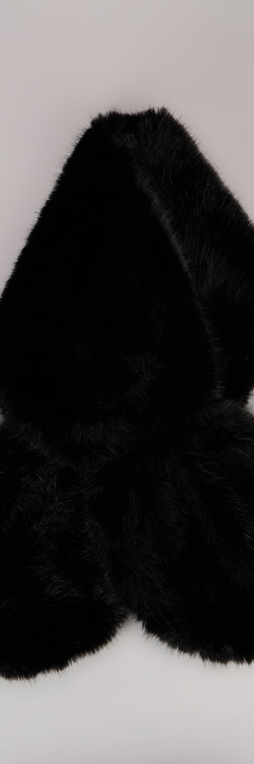 Wrapped In Luxe Faux Fur Shawl