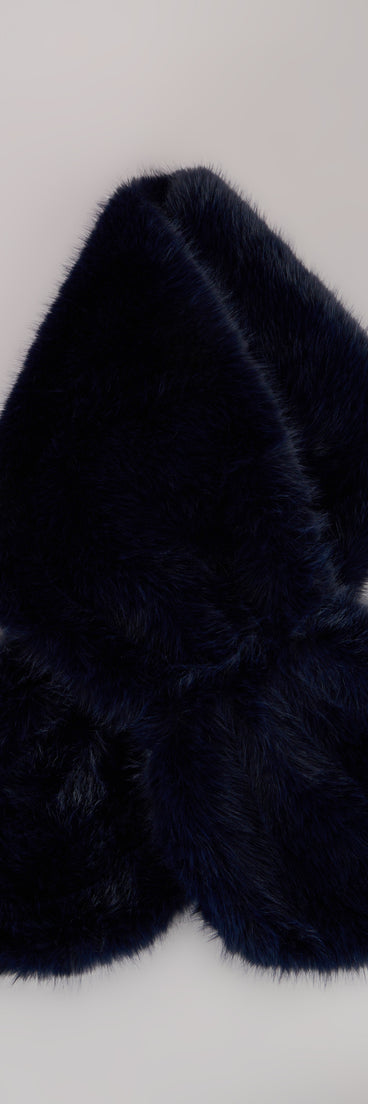 Wrapped In Luxe Faux Fur Shawl