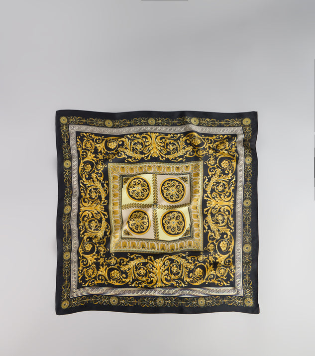 Soft Luxe Mosaic Satin Scarf