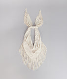 Fringe Factor Faux Suede Scarf