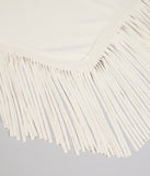 Fringe Factor Faux Suede Scarf