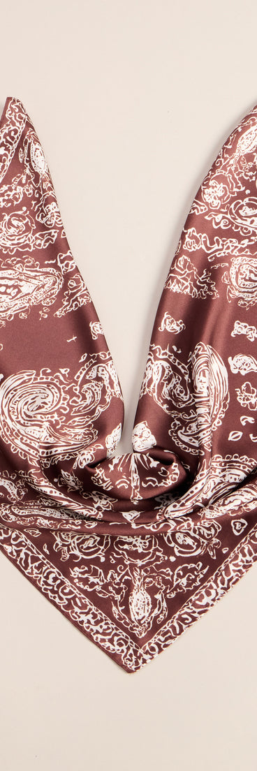 Borrowed From The Rodeo Satin Scarf