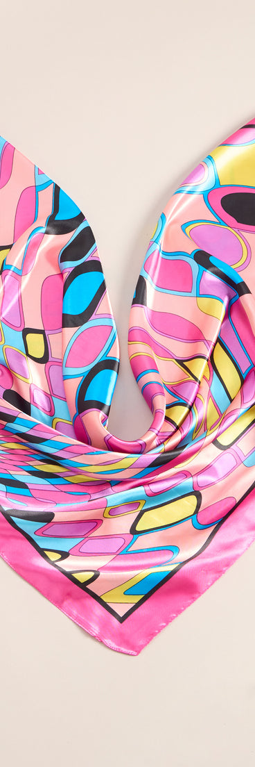 Color Outside The Lines Satin Scarf