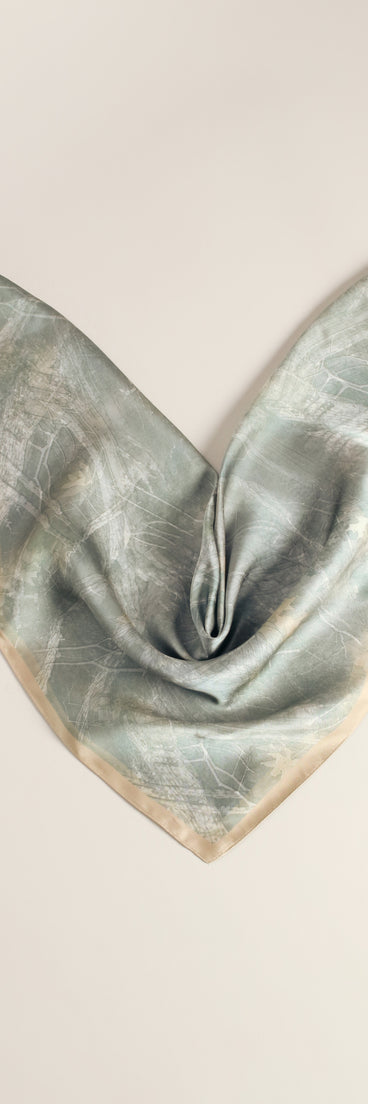 Tie It Your Way Camo Print Satin Scarf