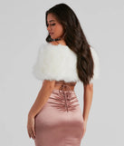 Into Fall Fur Shawl