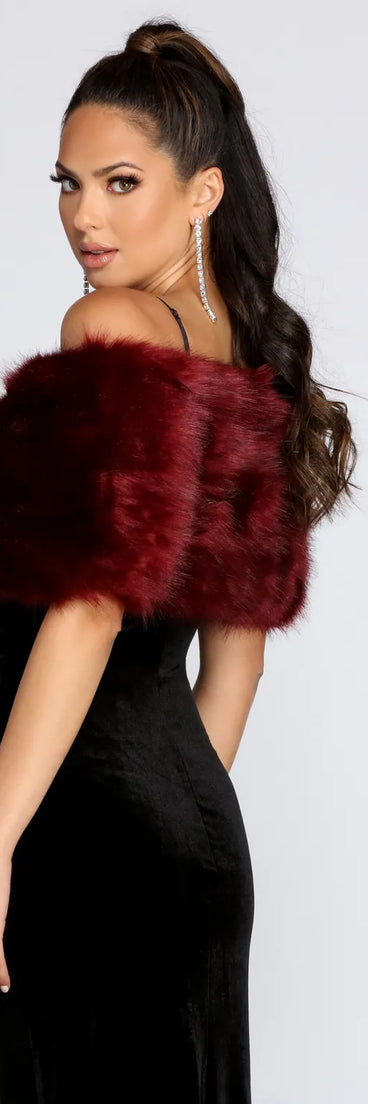 Get inspired with the Ms. Diva Faux Fur Shawl, a feed-worthy burgundy piece that’s part of Windsor's updated and curated women’s clothing edit packed with must-have 2026 outfit ideas.