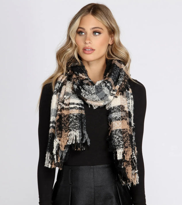 Tartan Plaid Blanket Scarf