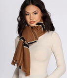 Window Pane Plaid Blanket Scarf