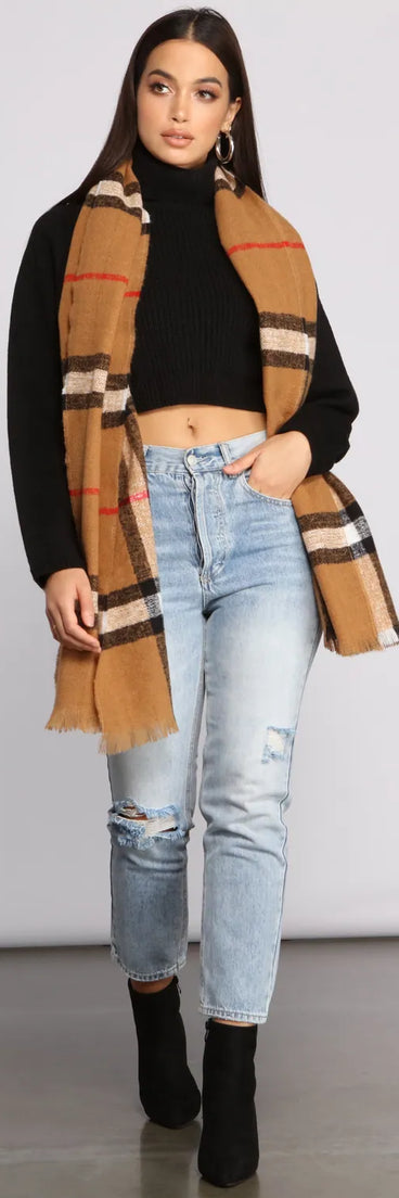 It's A Classic Plaid Scarf