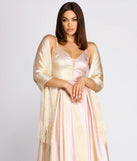 Catch Your Eye Sparkling Fringe Shawl