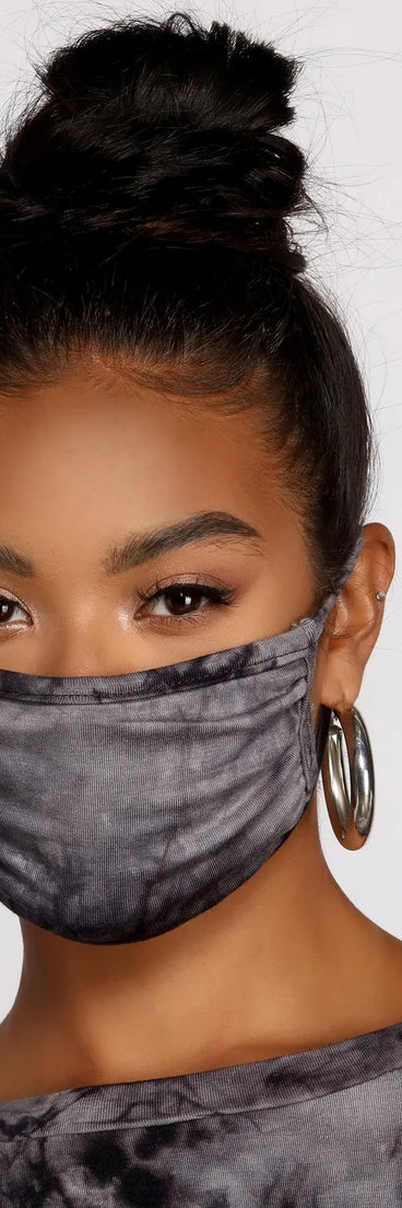 Tie Dye Facial Mask With Earloops