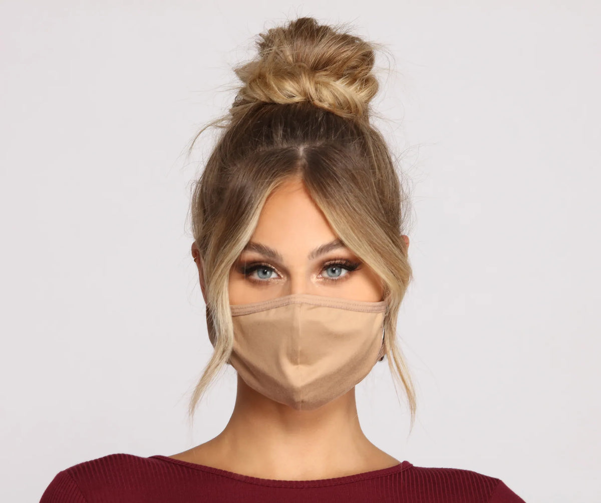 Keep It Chic Mocha Face Mask With Earloops & Windsor