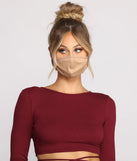 Keep It Chic Mocha Face Mask With Earloops