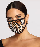 Stay Fierce Tiger Print Face Mask
