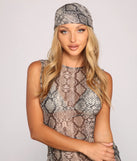 Make It Fierce Snake Print Headwrap