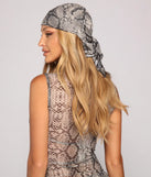 Make It Fierce Snake Print Headwrap