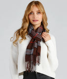 Easy Breezy Plaid Fringe Scarf