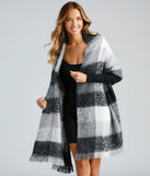 Wrapped In Cozy Feels Plaid Scarf