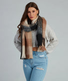 Feeling Chilly Brushed Plaid Scarf